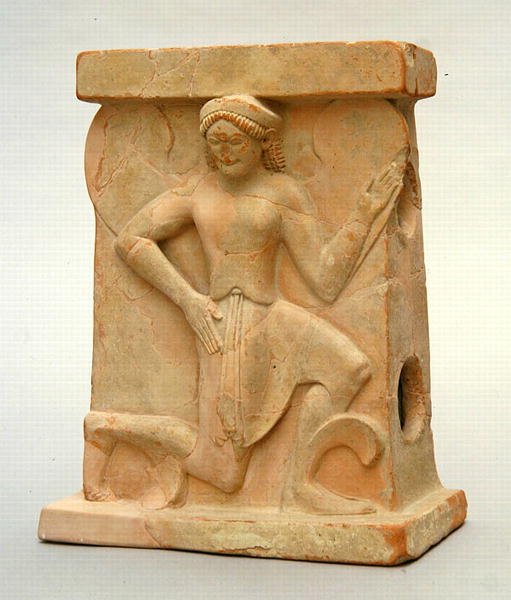 Ceramic altar featuring Iris, c.500 BC by Greek