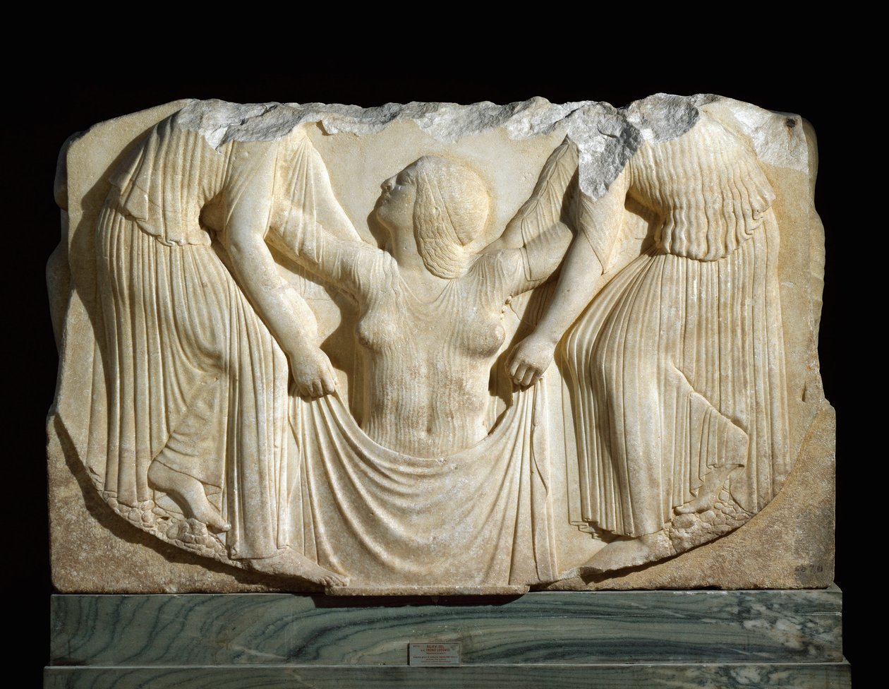 The birth of Aphrodite - Marble relief by Greek