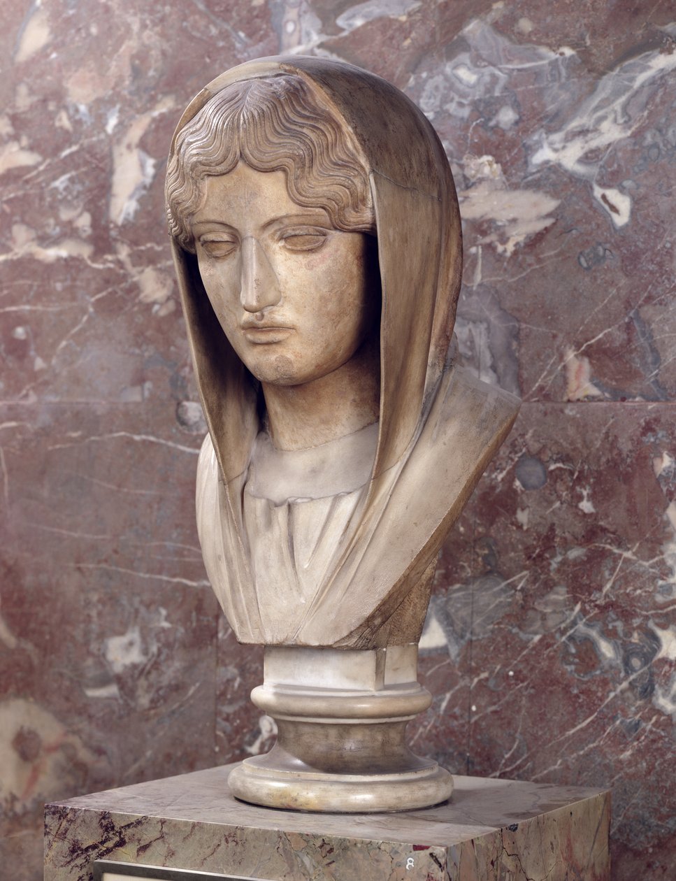 Head of a woman known as Aspasia of Miletos by Greek