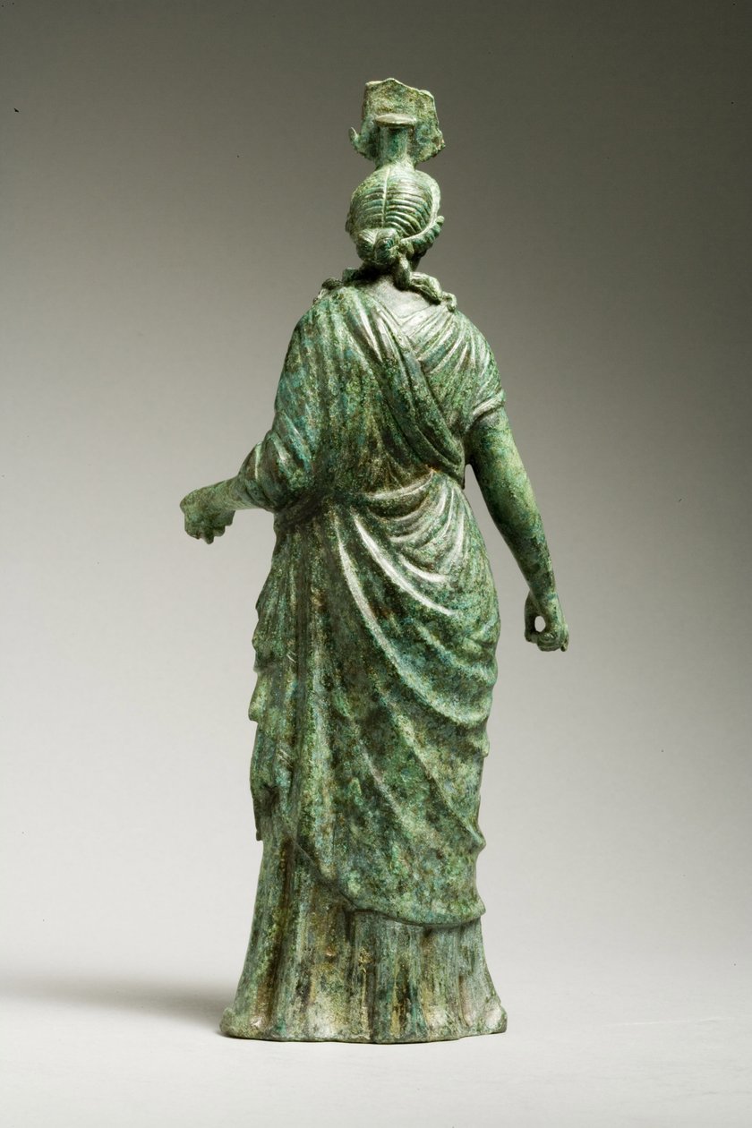 Rear view of a statue of Isis Fortuna, Hellenistic, 1st century BC-1st century AD by Greek