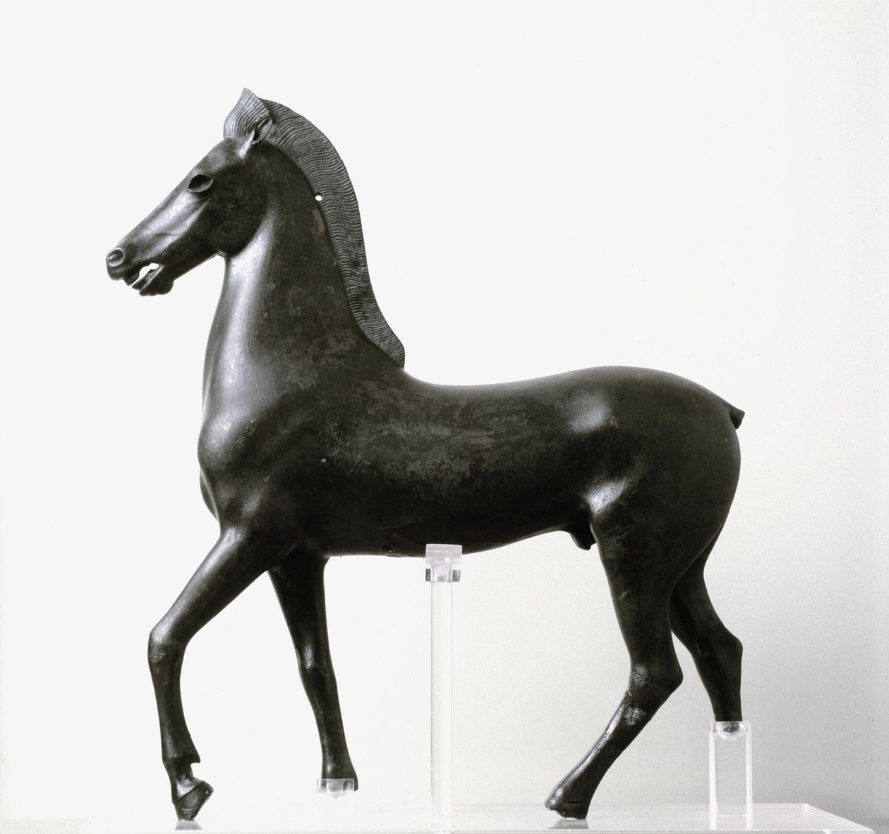 Bronze statuette of a horse, late 2nd-1st century B.C. by Greek Roman School