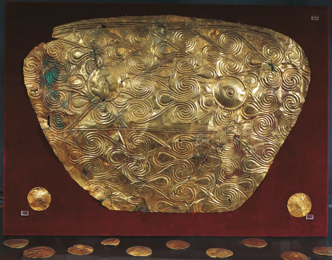 Gold Shield from Tomb V at Mycenae by Greek School