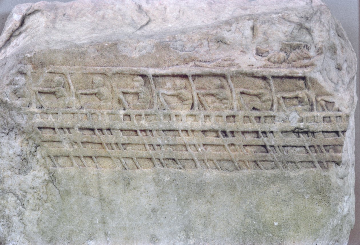 Relief of a Trireme by Greek School
