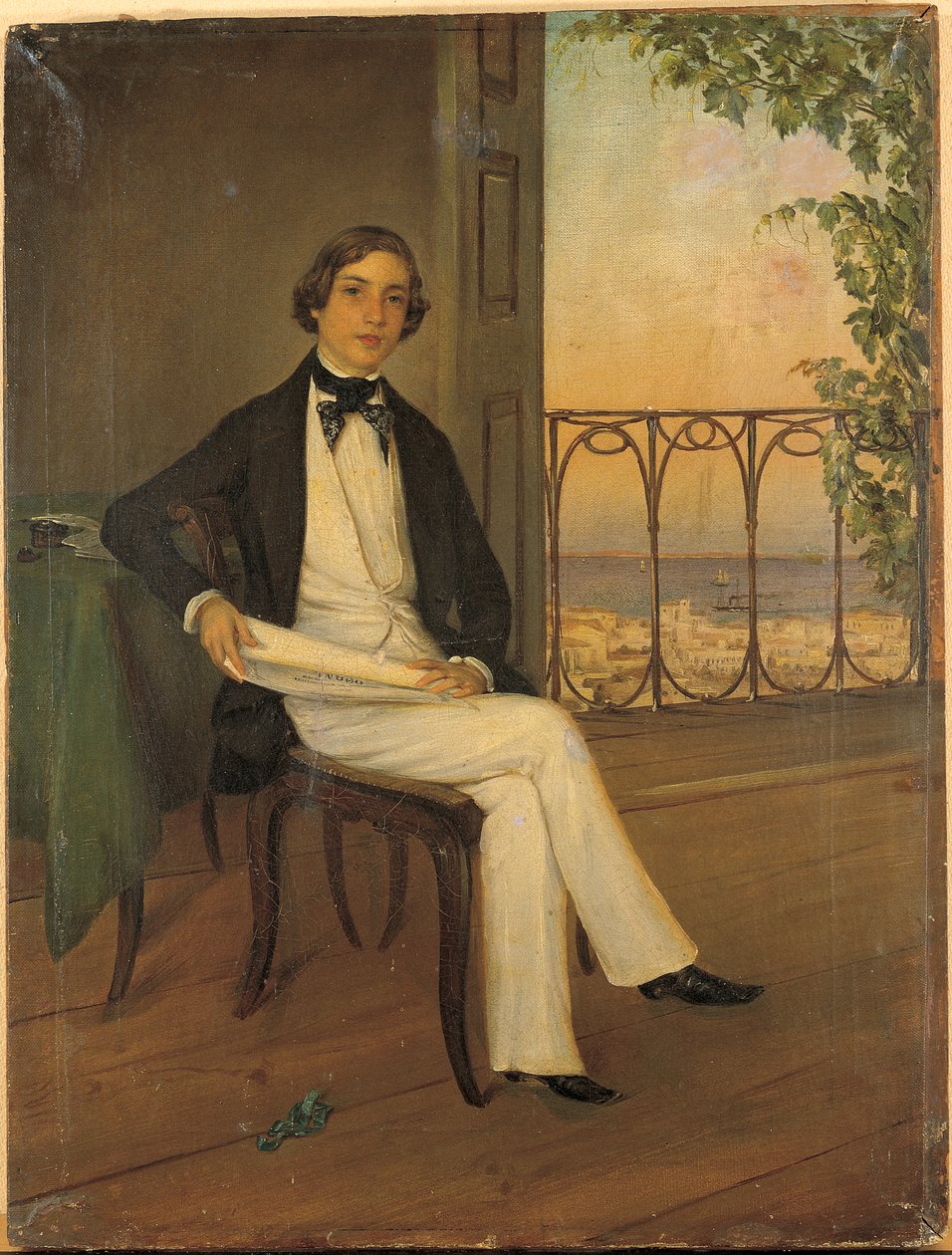 Youthful Portrait of the Young King Otto by Greek School