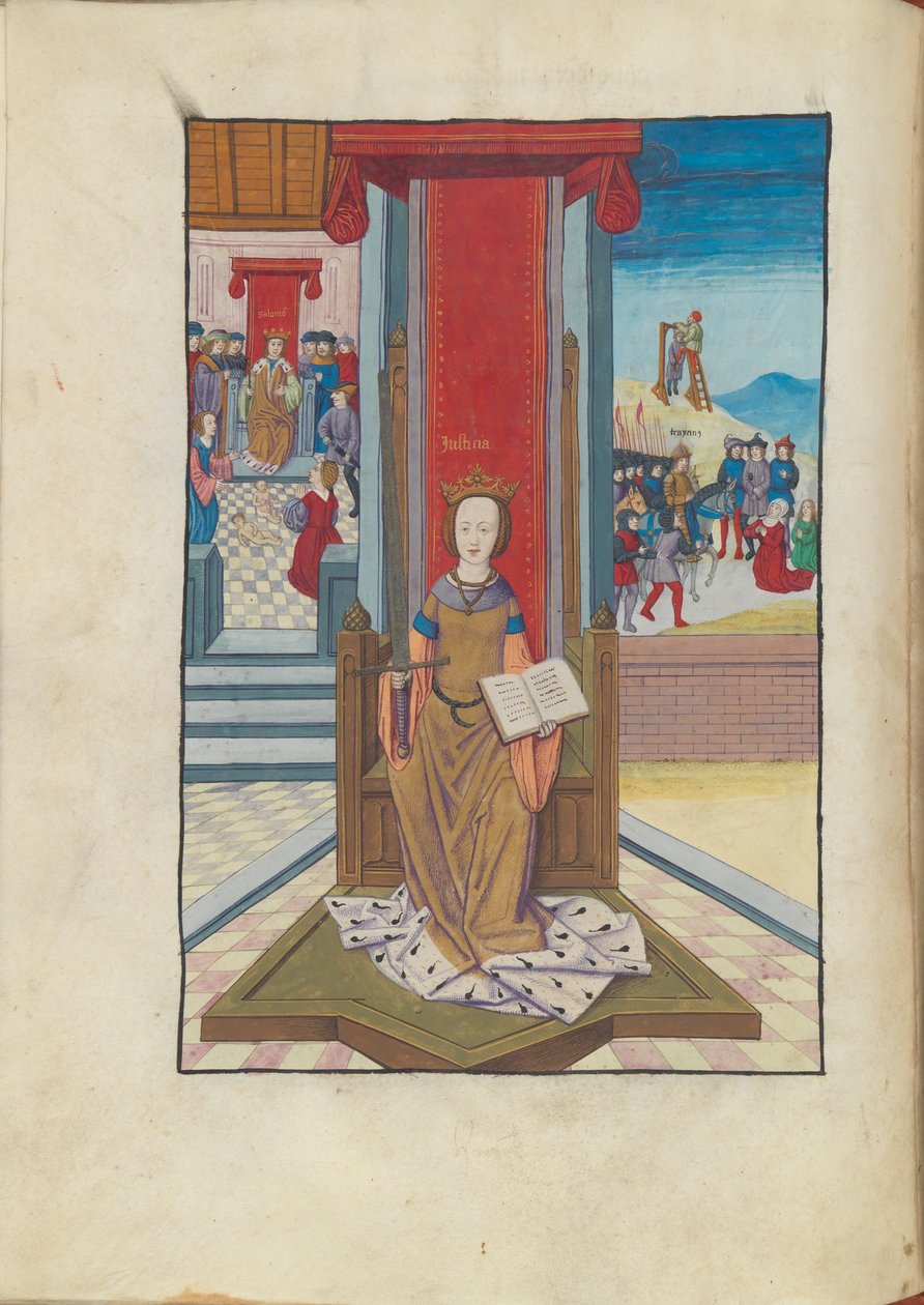 Justitia (Justice) from Margareta Philosophica by Gregor, Reisch