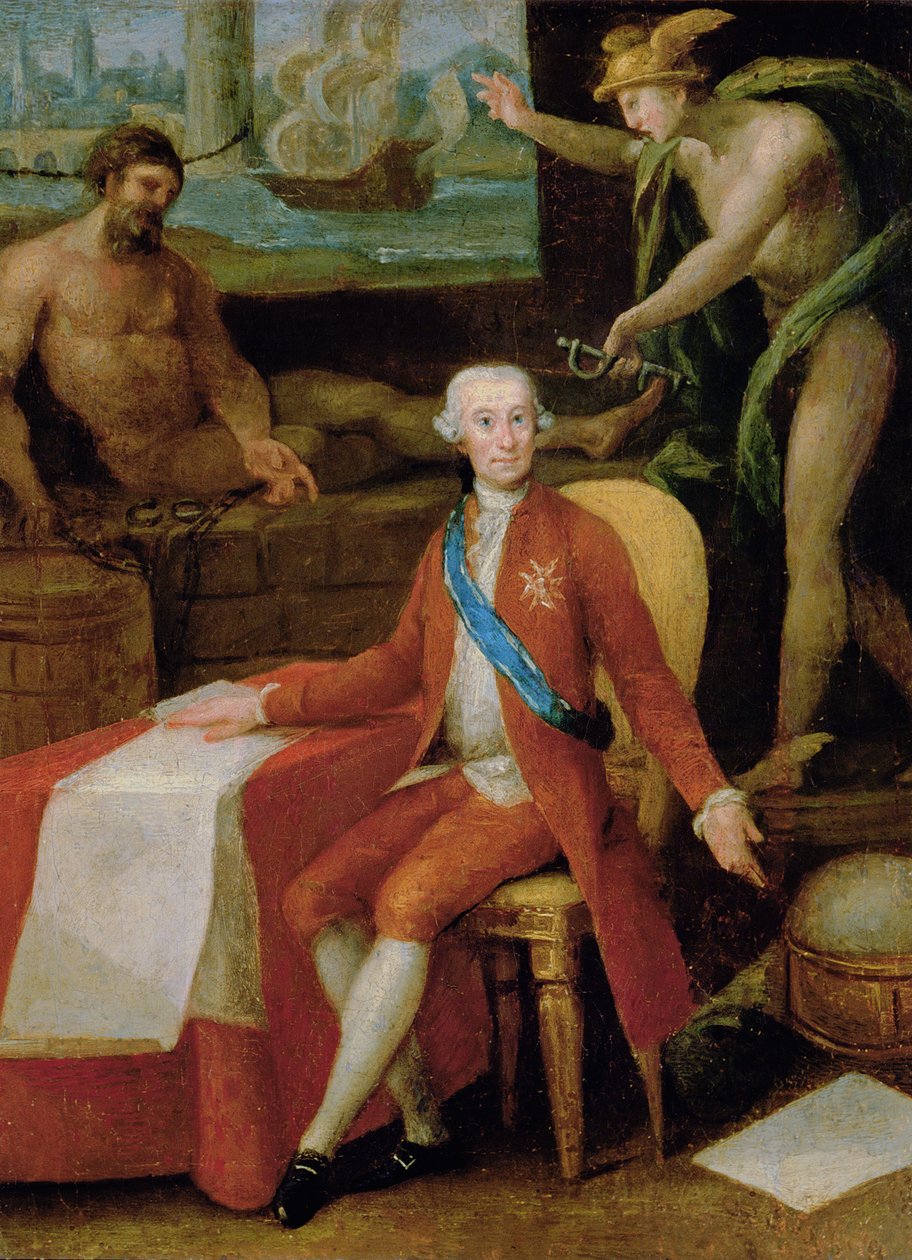 Portrait of Jose Monino the Count of Floridablanca by Gregorio Ferro