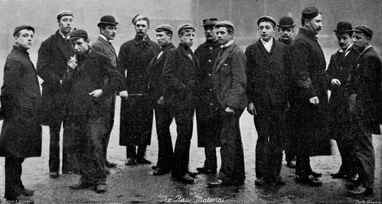 Army Raw Recruits, 1895 by Gregory and Co