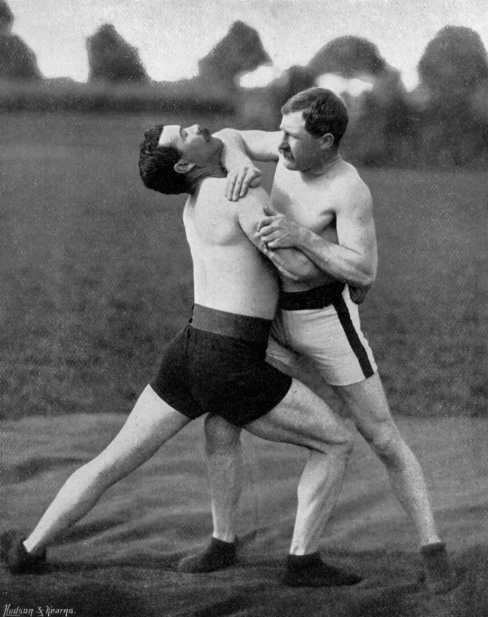 The Body Holt and Neck Double, Wrestling Display, Aldershot, Hampshire by Gregory and Co