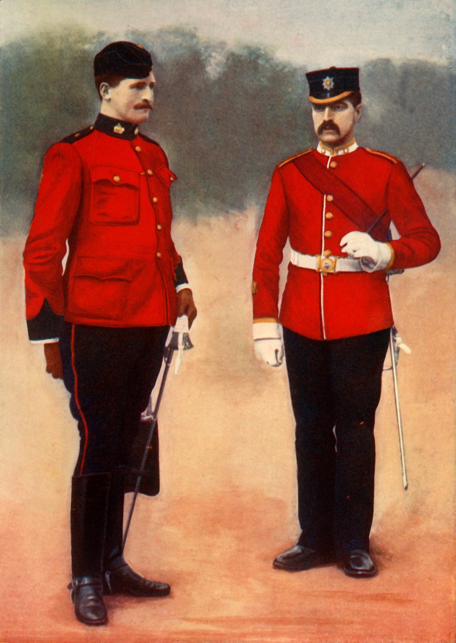 West Surrey Adjutant and East Surrey Sergeant-Major, 1901 by Gregory and Co