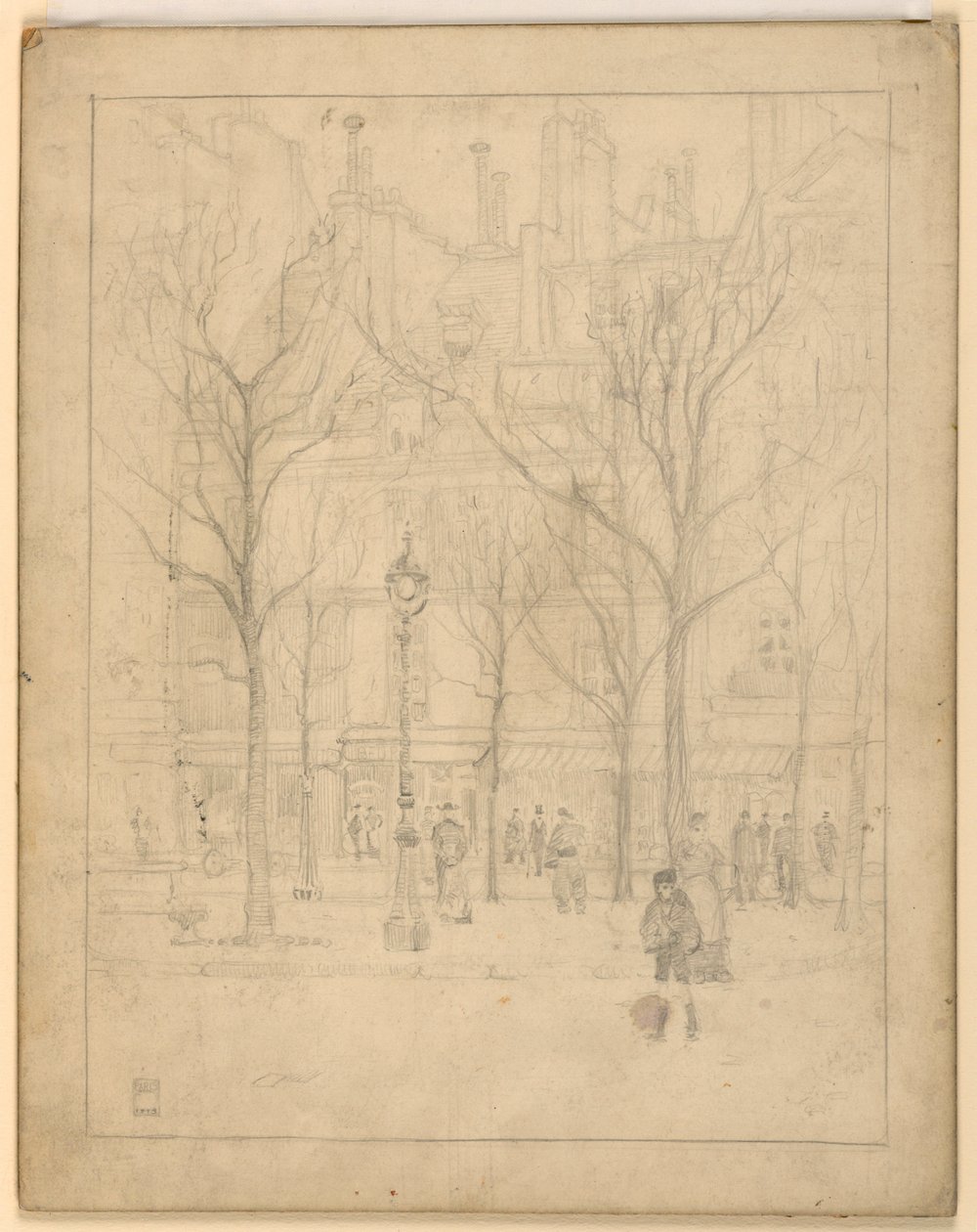 View of a Paris Street by Griffith Baily Coale