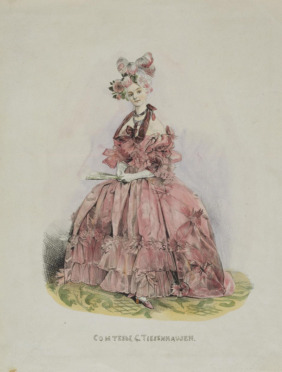 Portrait of Countess Dolly de Ficquelmont by Grigori Grigorevich Gagarin