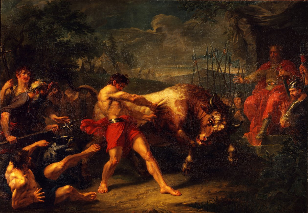 The Trial of Strength of Yan Usmar, 1796 by Grigori Ivanovich Ugryumov