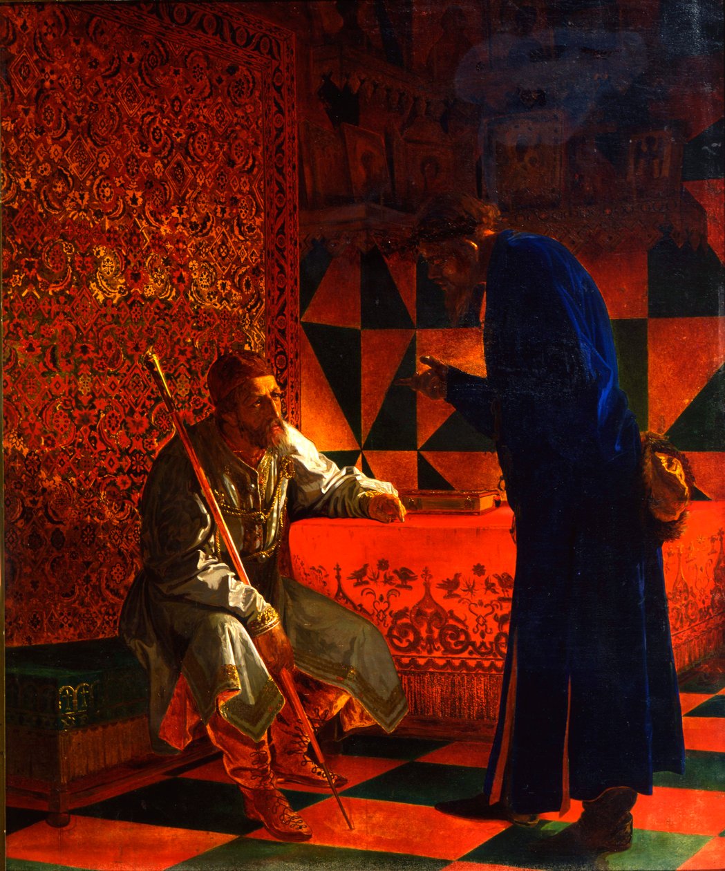 Ivan IV and Malyuta Skuratov, 1870 by Grigori Semenovich Sedov