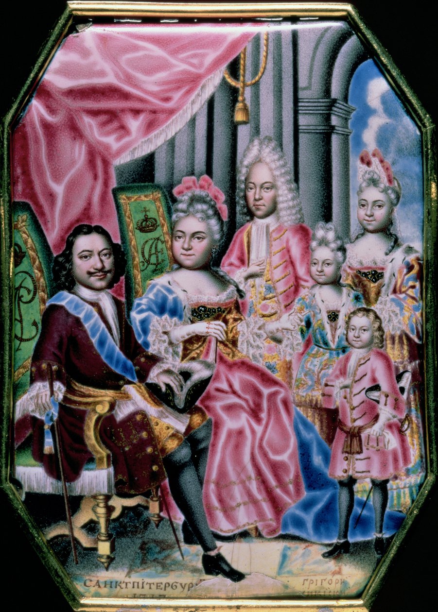 The Family of Emperor Peter I, the Great by Grigory Semyonovich Musikiysky