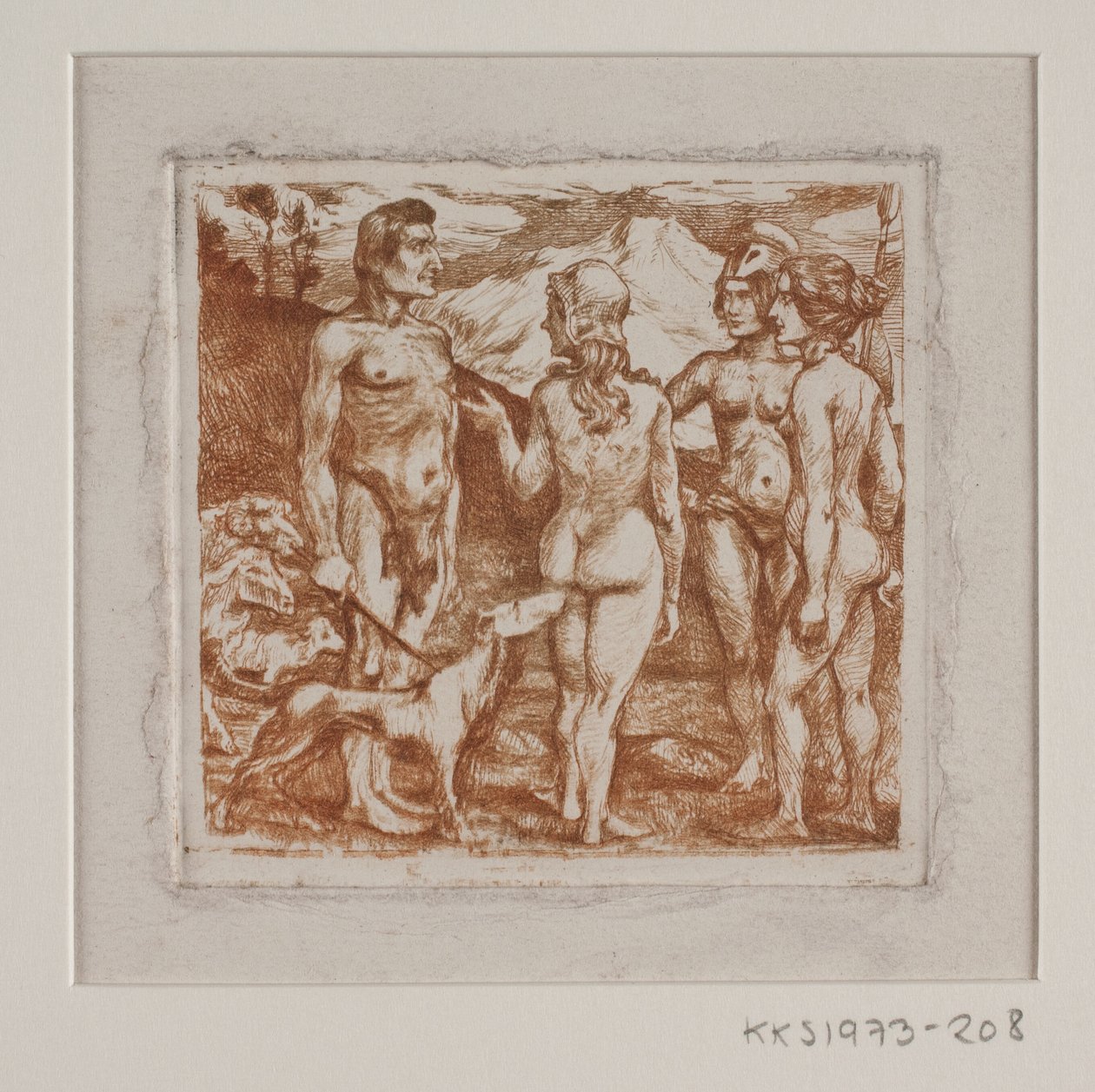 The Judgment of Paris by Gudmund Hentze