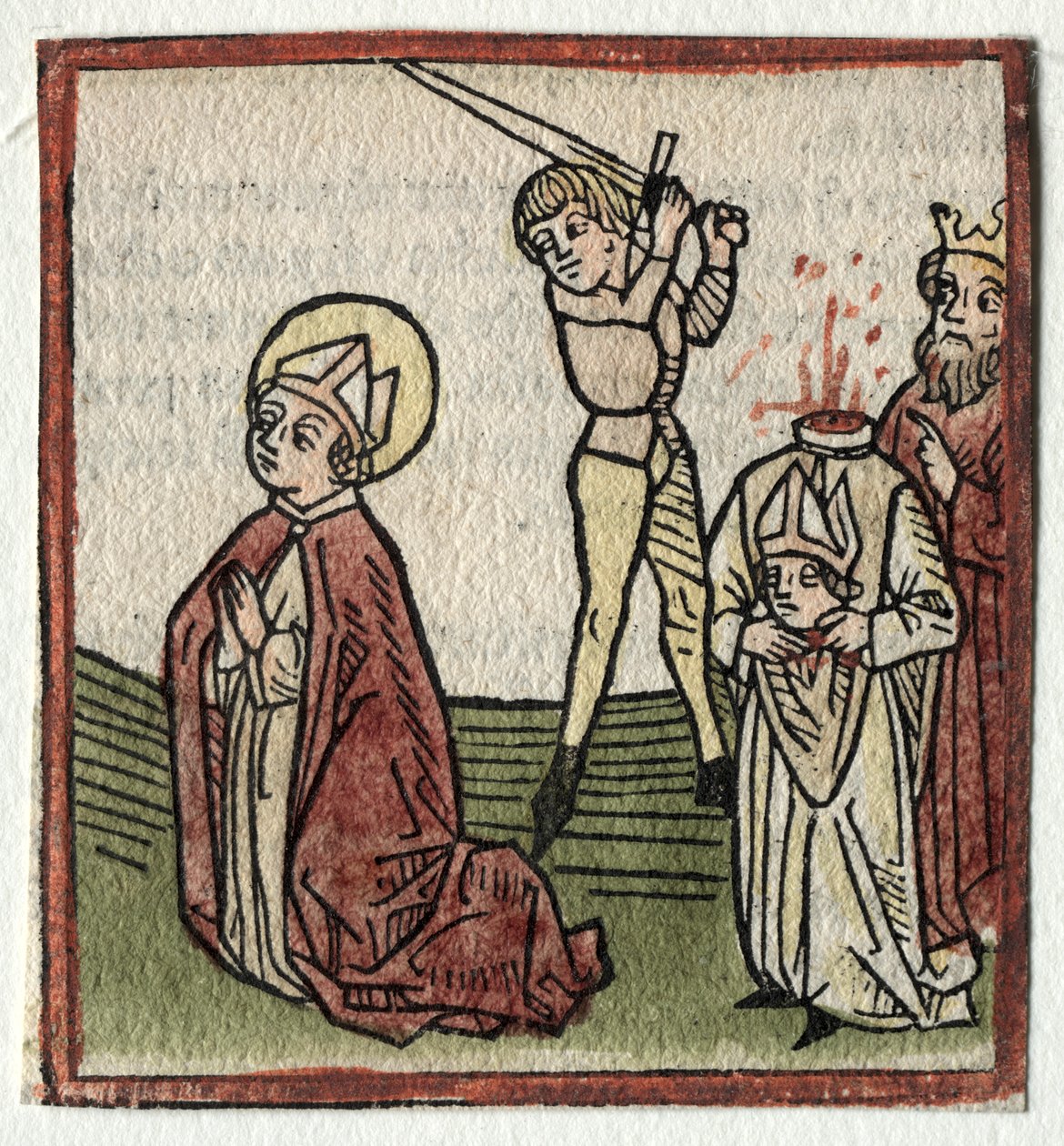 Sts. Theonestus and Albanus; or St. Pancrace by Günther Zainer