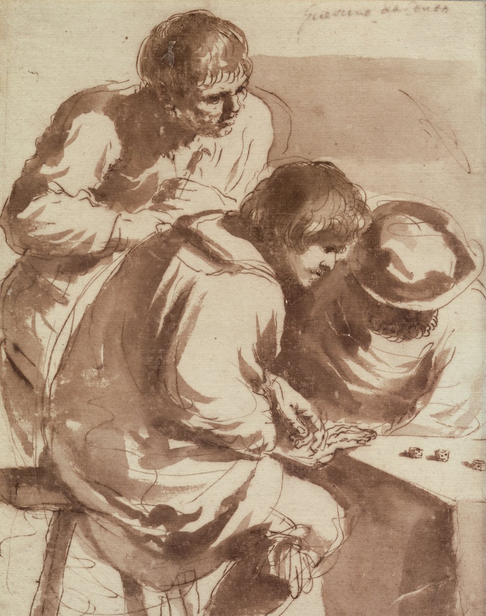 Dice Players by Giovanni Francesco Barbieri