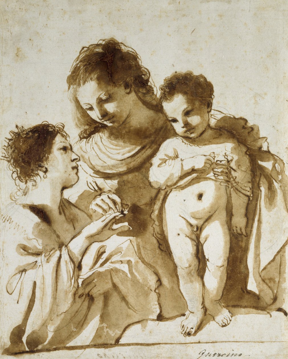The Mystic Marriage of Saint Catherine by Giovanni Francesco Barbieri