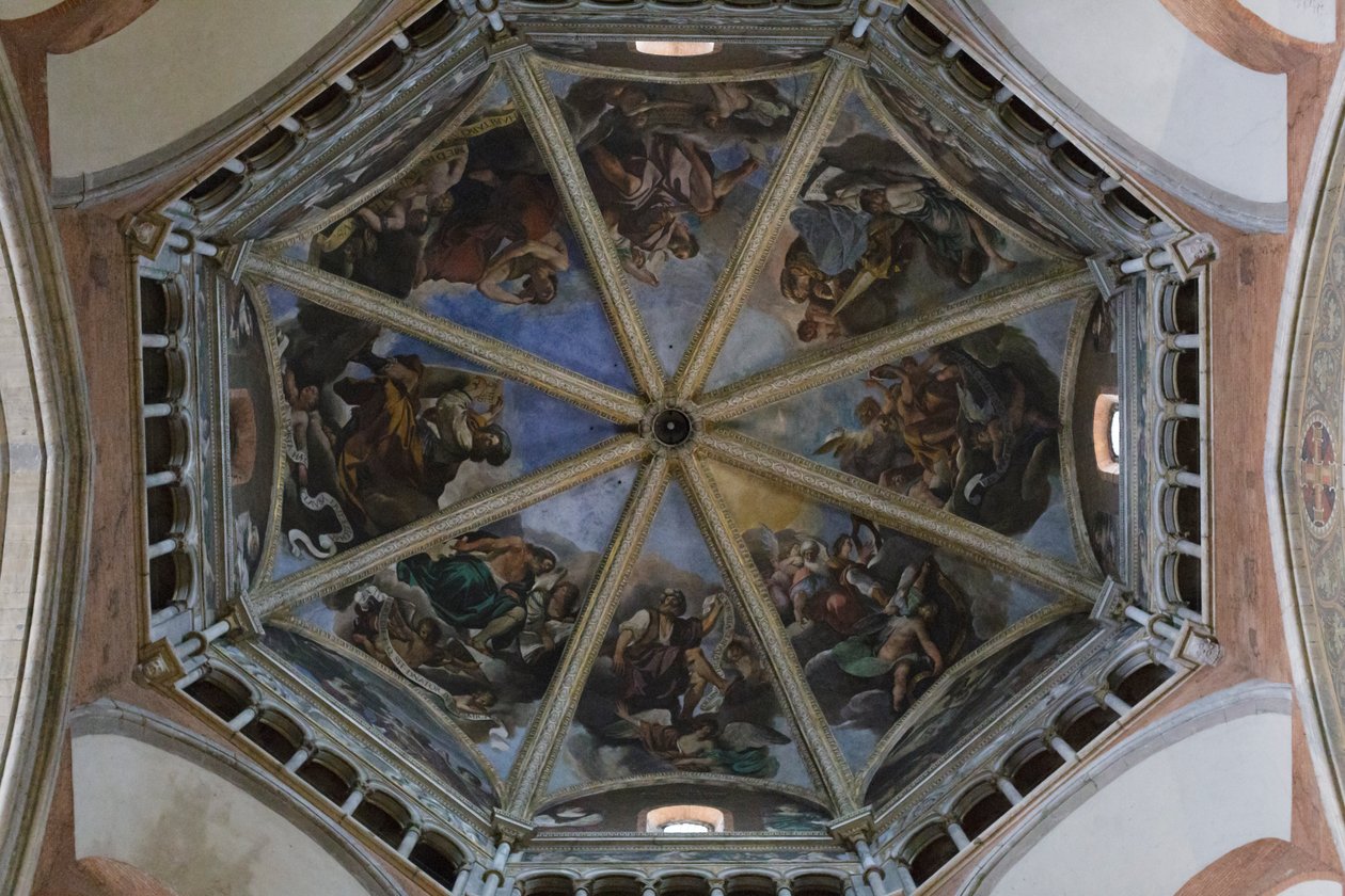 Frescos of the Dome of the Piacenza Cathedral by Guercino (1591-1666)