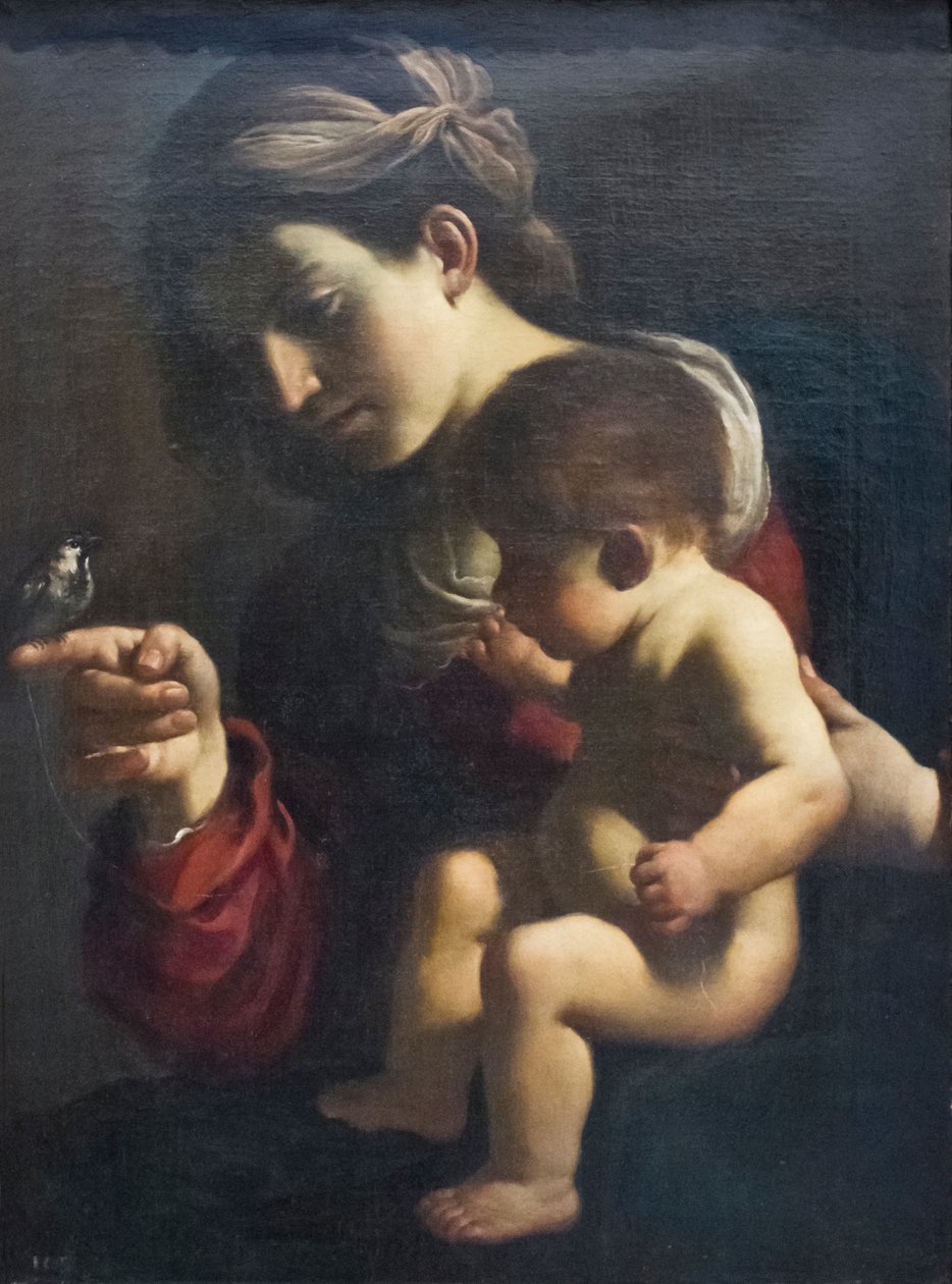 Madonna of the Sparrow by Guercino (1591 1666)