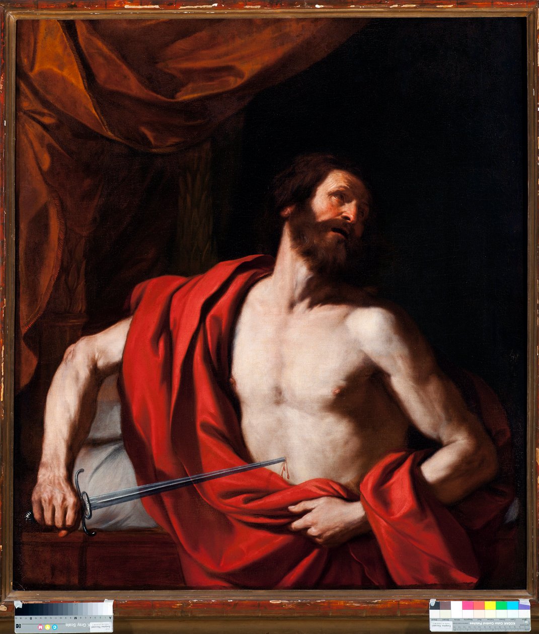 The Suicide of Cato the Younger (Marcus Porcius Cato Uticensis) (95-46 BC) Roman Politician by Guercino