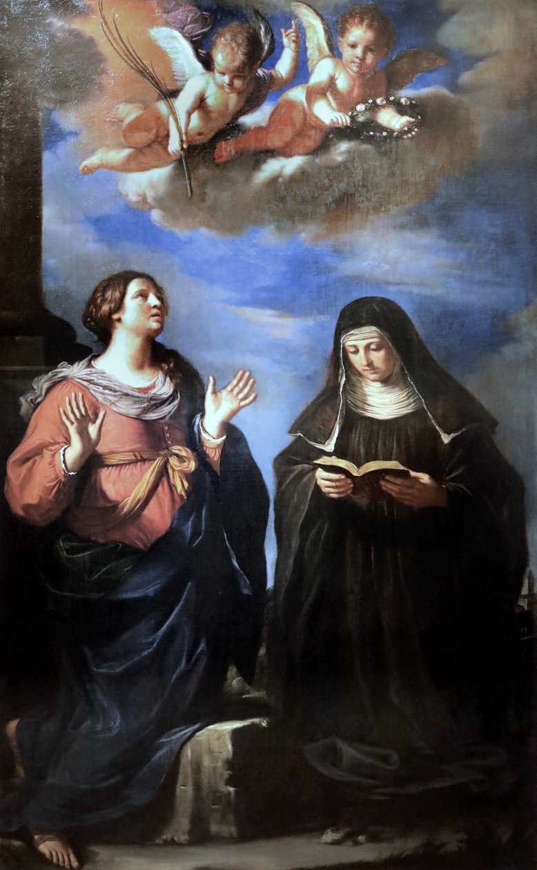 Saints Gertrude and Lucrezia, 1645 by Guercino