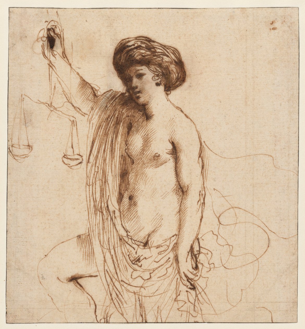 Personification of Justice by Guercino