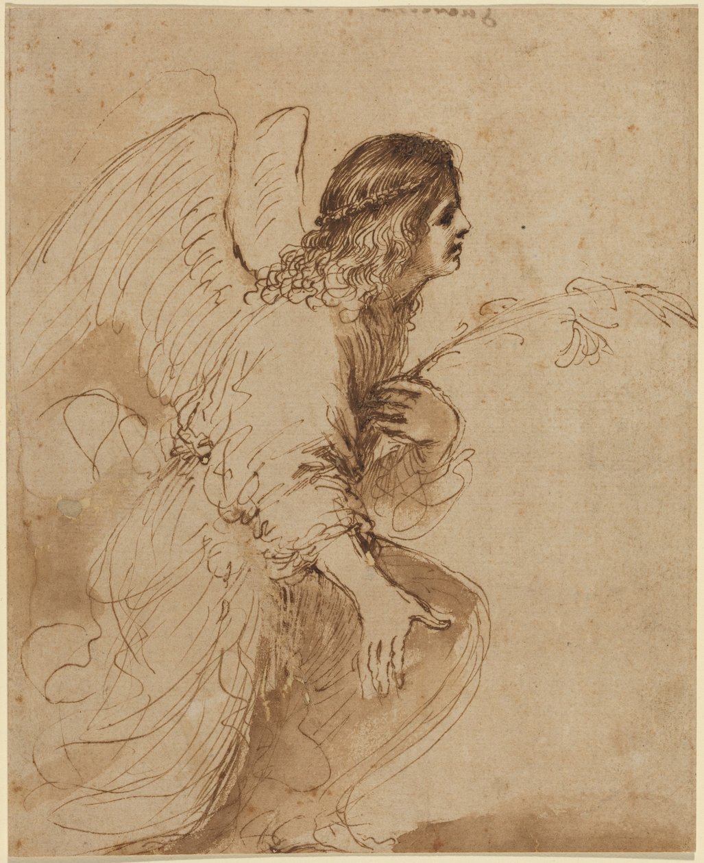 The Angel of the Annunciation by Guercino