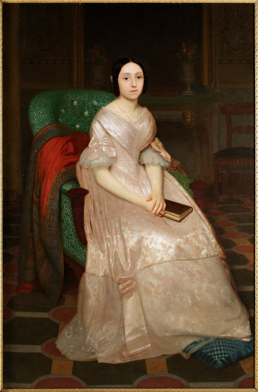 Portrait of the Marquise Emilia Negrone Centurione by Guglielmo Castoldi