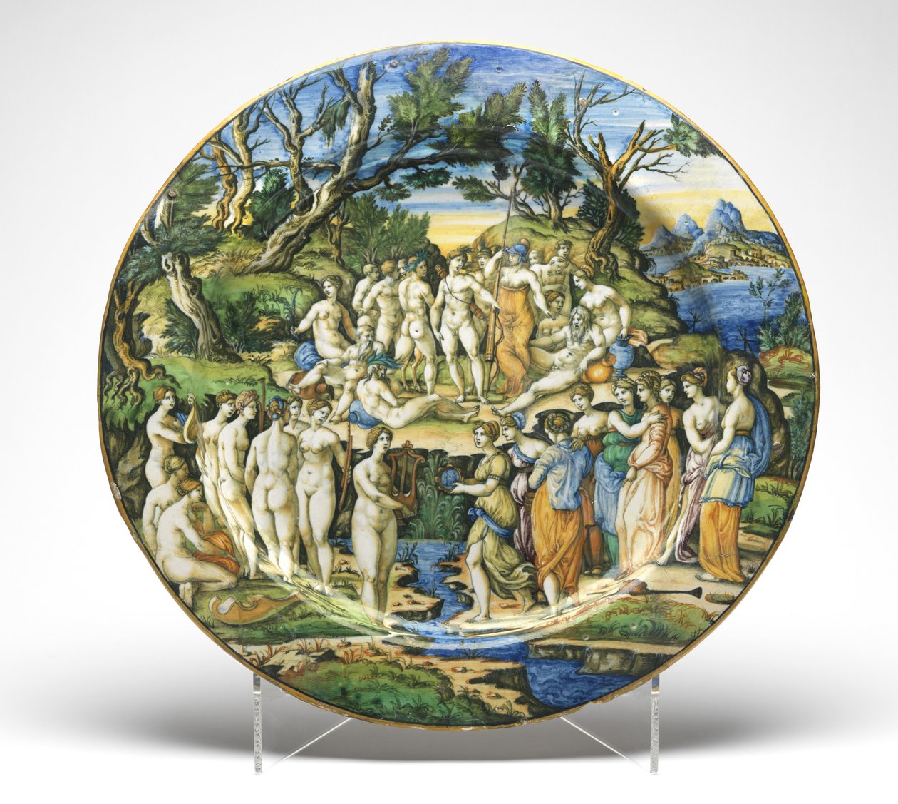 The Contest between the Muses and the Pierides, c.1545-50 by Guido Durantino
