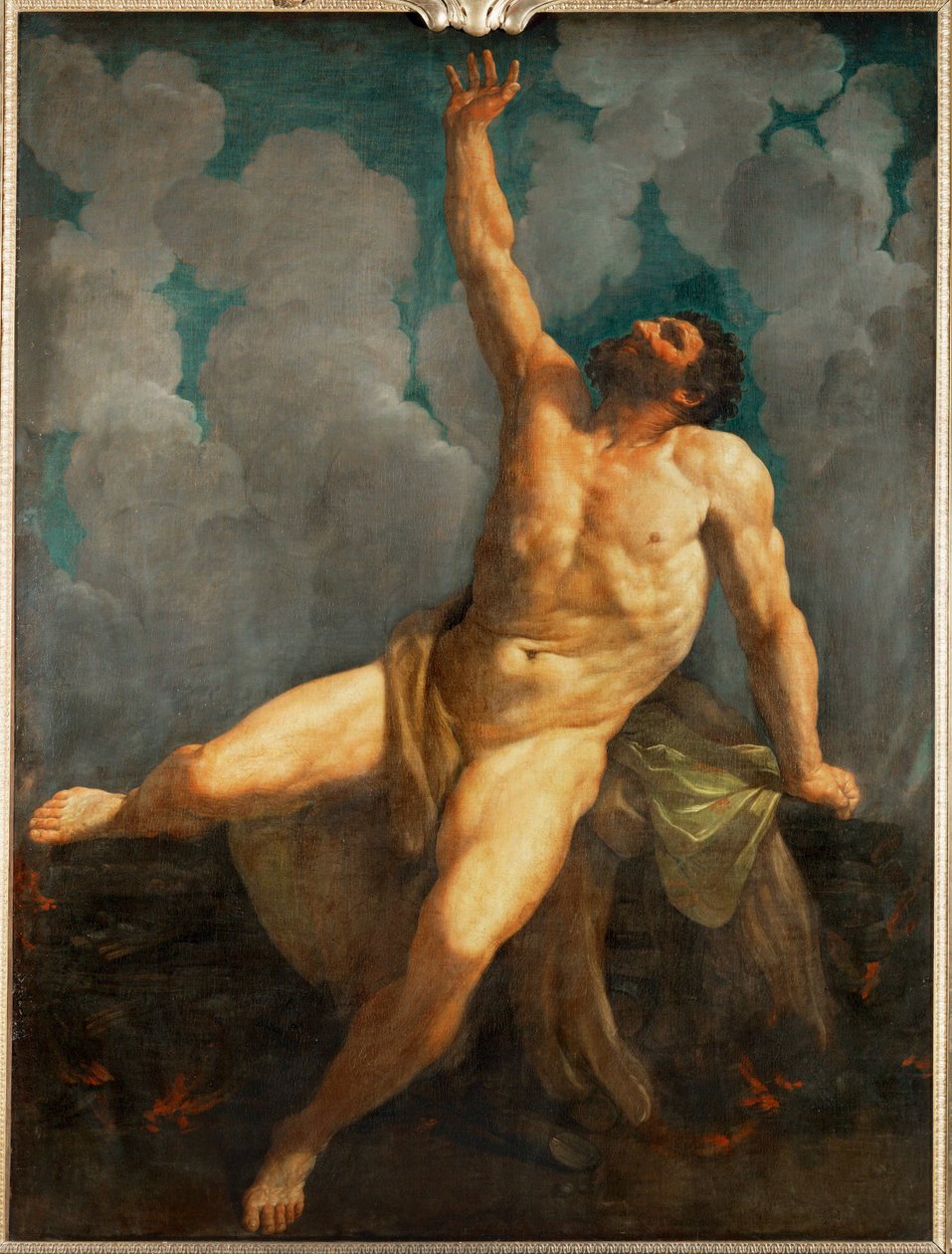 Hercules on the Stake by Guido (follower of) Reni