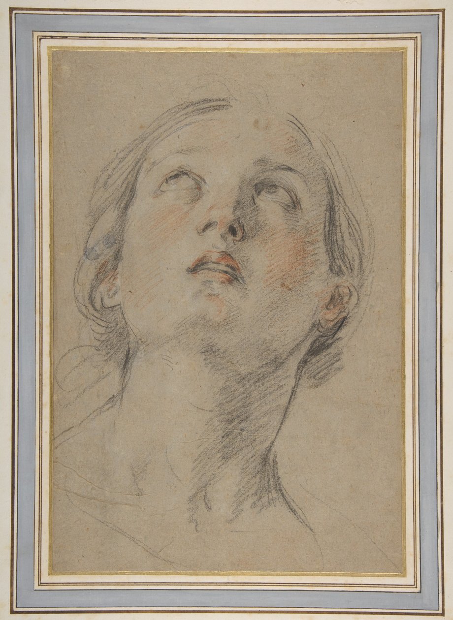 The Head of a Woman Looking Up (Judith) by Guido Reni