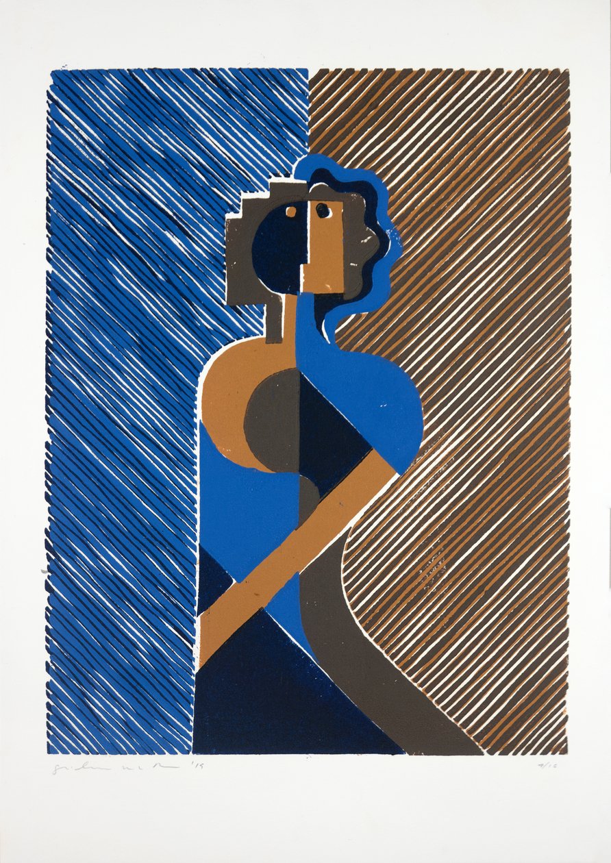 Woman Leaning On A Wall by Guilherme Pontes