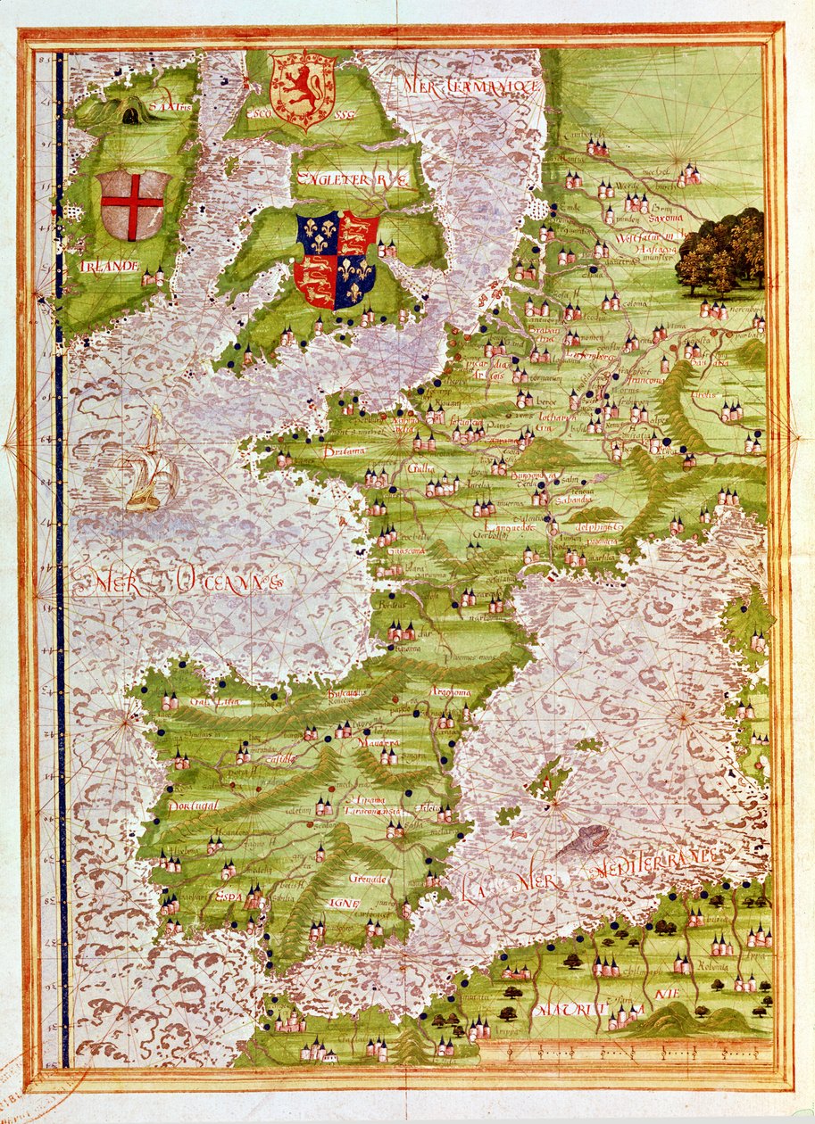 Map of Western Europe, from 