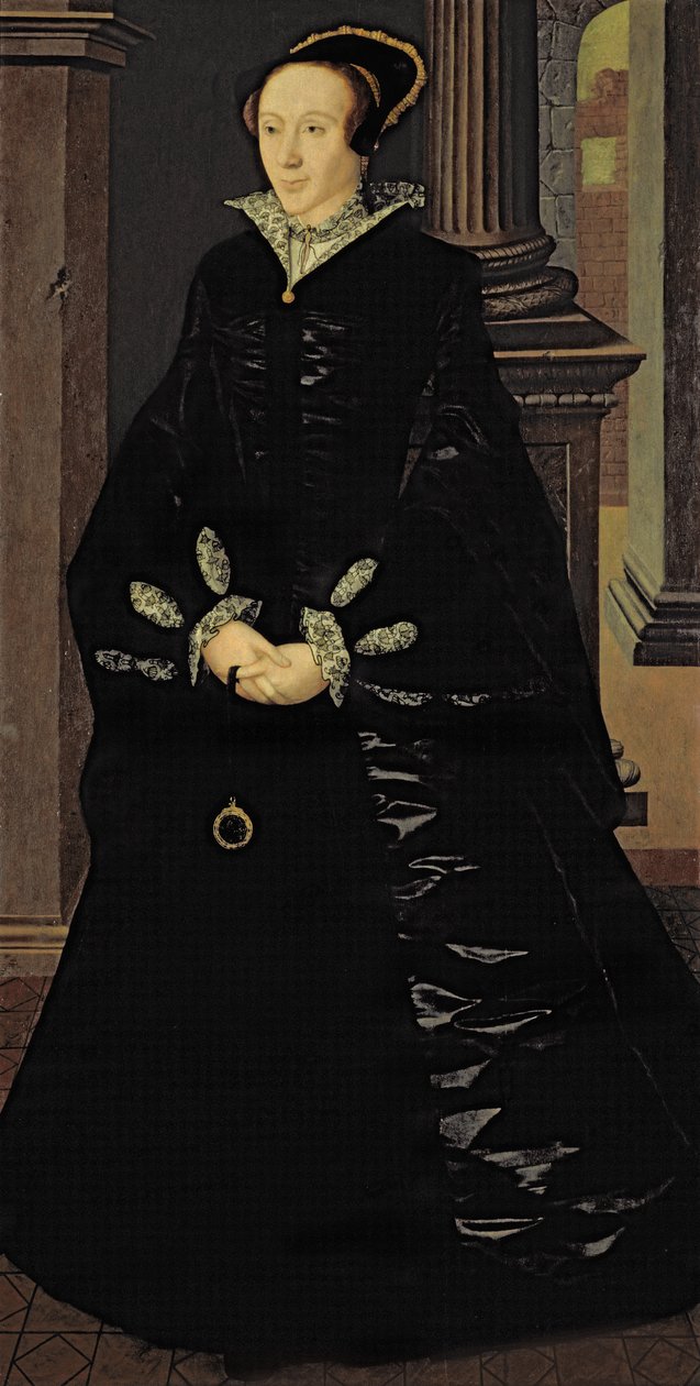 Portrait of a Lady in Black, probably Lady Margaret Arundell, c.1553 by Guillaume Scrots