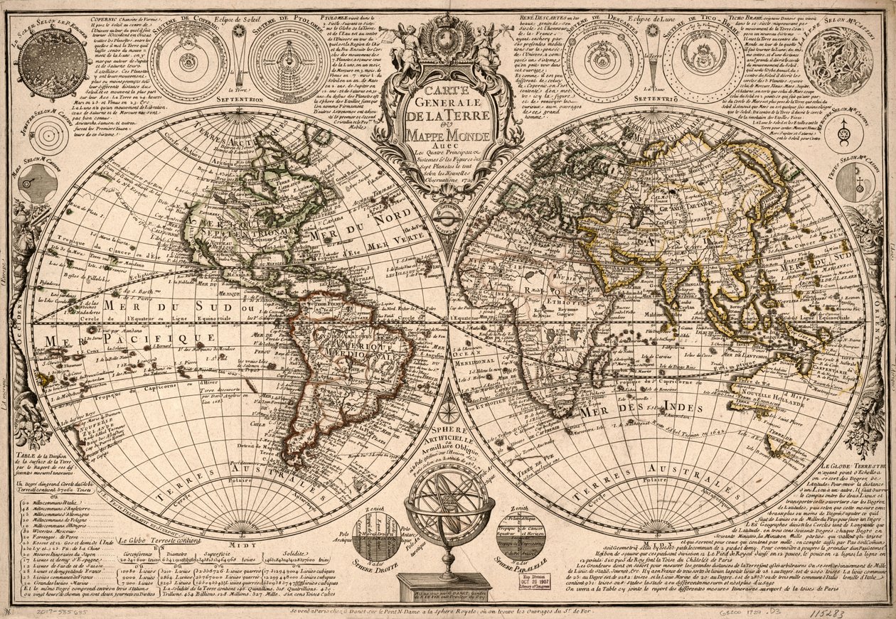 General Map of the Earth by Guillaume Danet