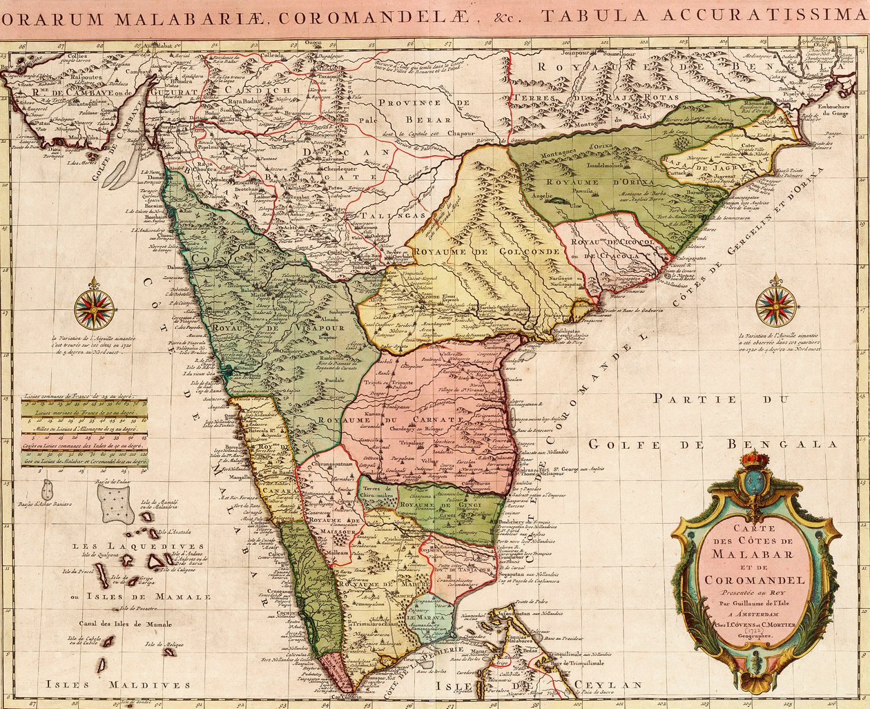 Chart of the Indian Ocean, c.1722 by Guillaume Delisle