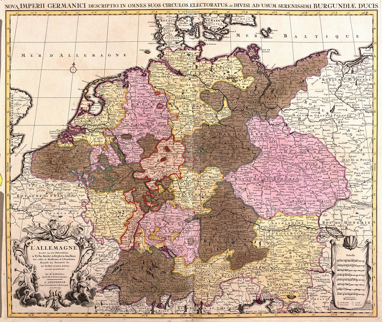 Map of Germany by Guillaume Delisle