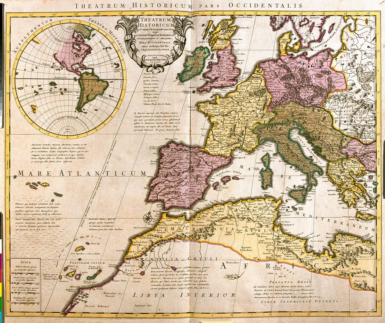 Western Europe and North Africa by Guillaume Delisle