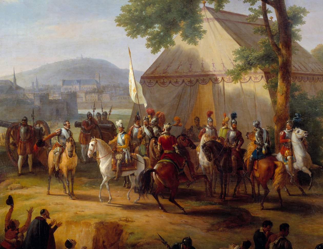 King Henry IV Leaving His Tent (detail) by Guillaume Frederic Ronmy