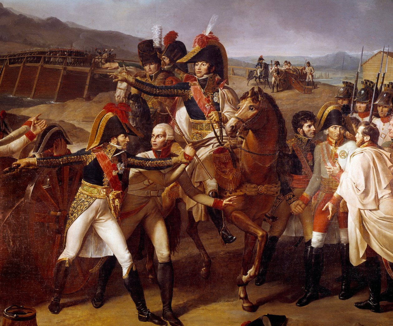Surprise of the Bridge of Tabour on the Danube 14/11/1805 (Detail) by Guillaume Lethiere