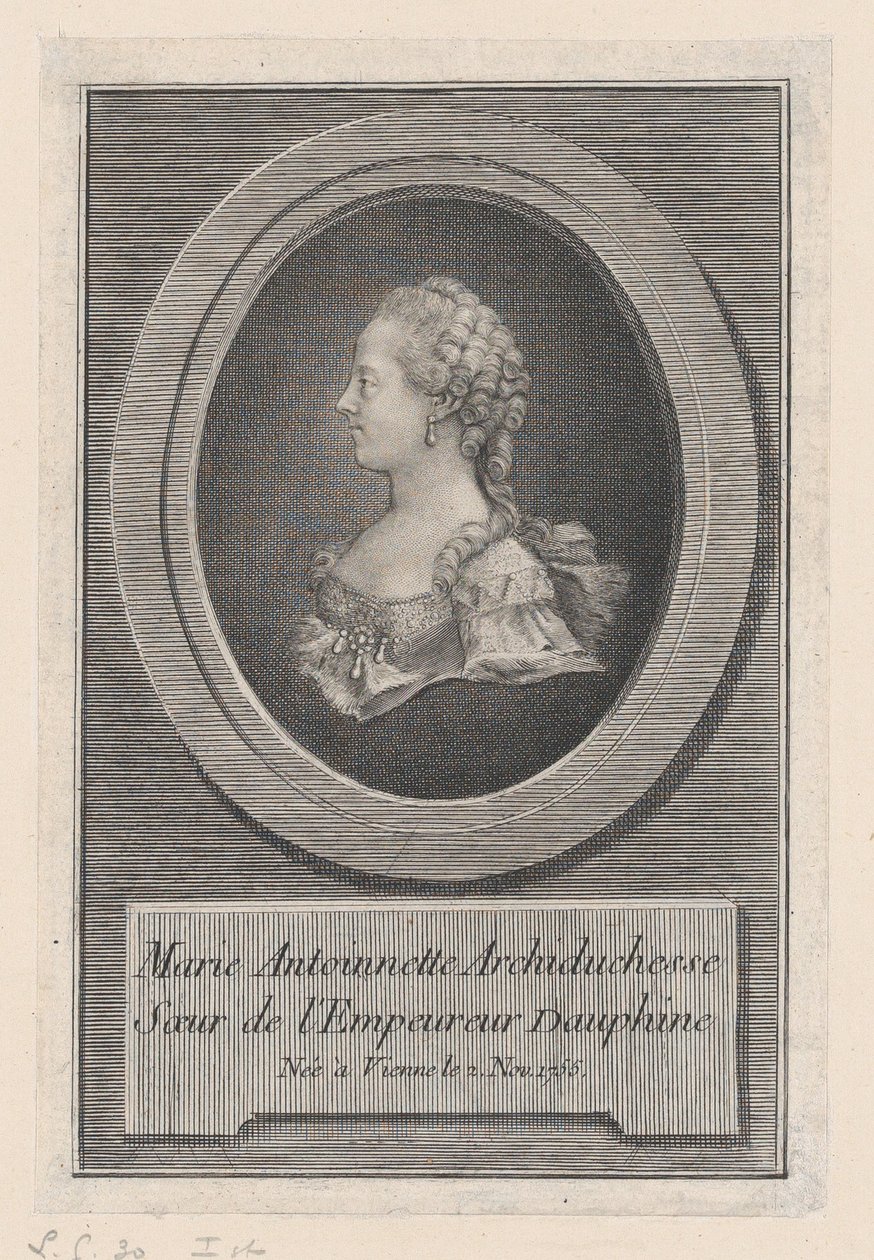 Marie Antoinette, Princess, 1770 by Guillaume Phillipe Benoist