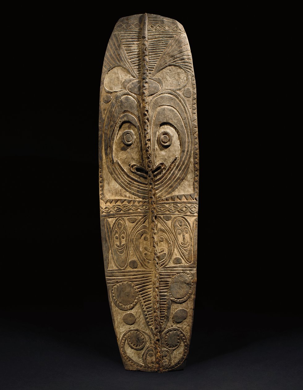 Oval East Sepik Shield, Wogamusin or April River by Guinean New