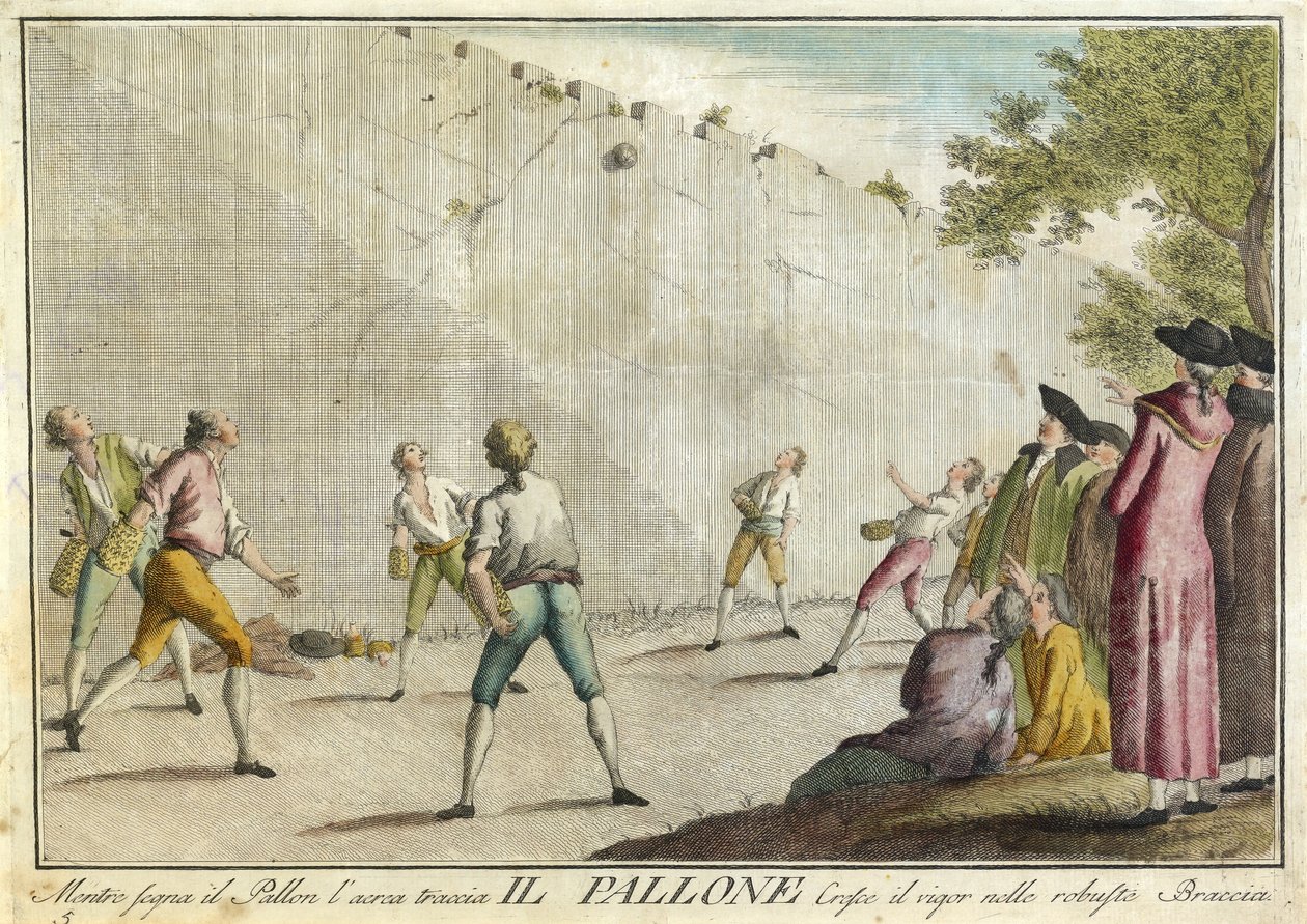 Il Pallone from Giuochi, Trattenimenti e Feste Annue che si Costumano in Toscana e Specialmente in Firenze by Guiseppe Piattoli