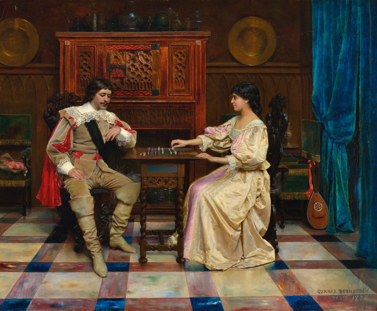 Chess Players by Gunnar Berndtson
