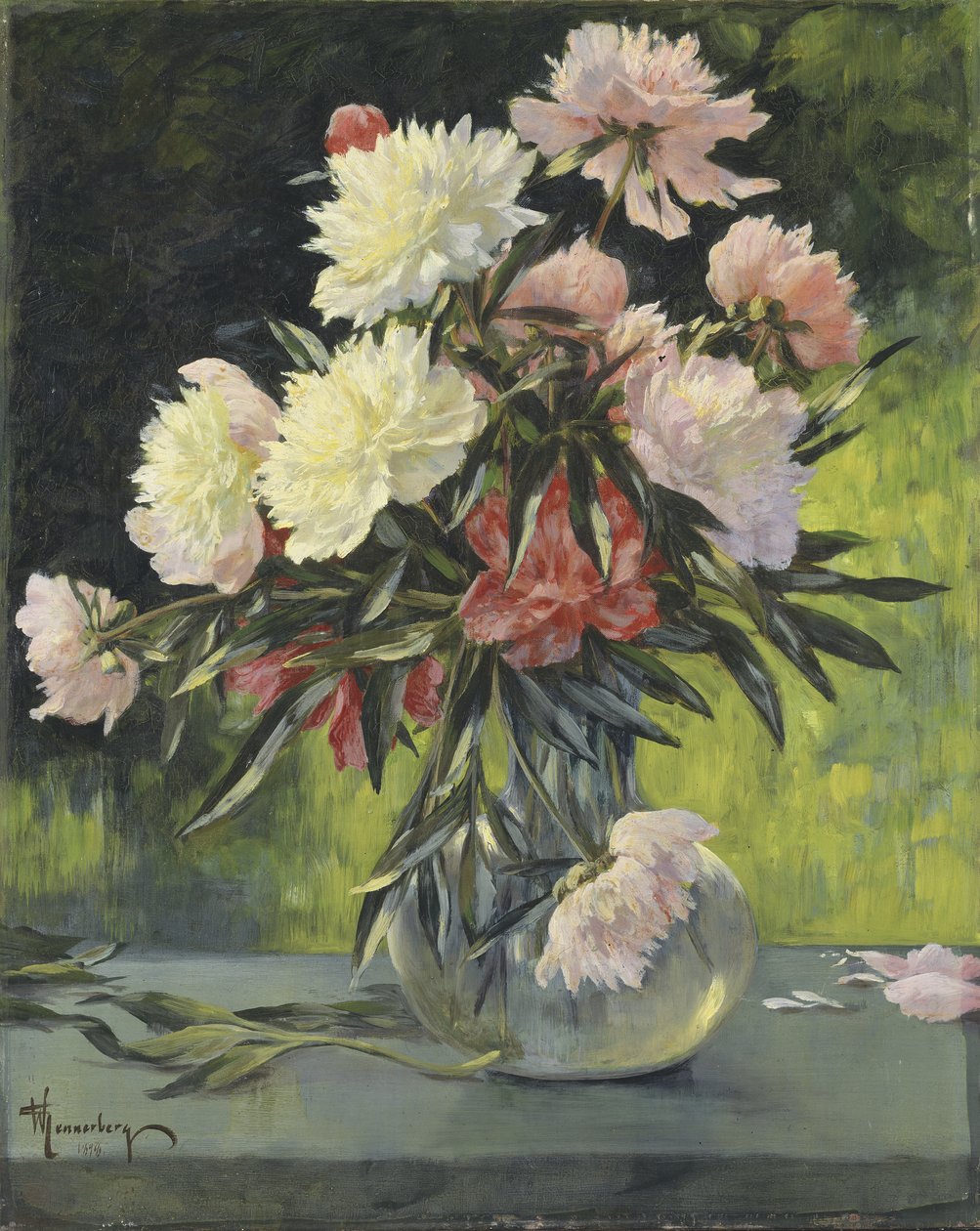 Peonies by Gunnar Gunnarson Wennerberg