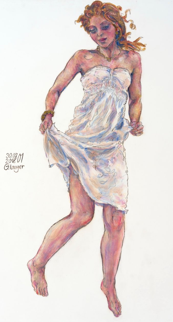 Portrait of a Woman, Spring Awakening by Gunter Langer
