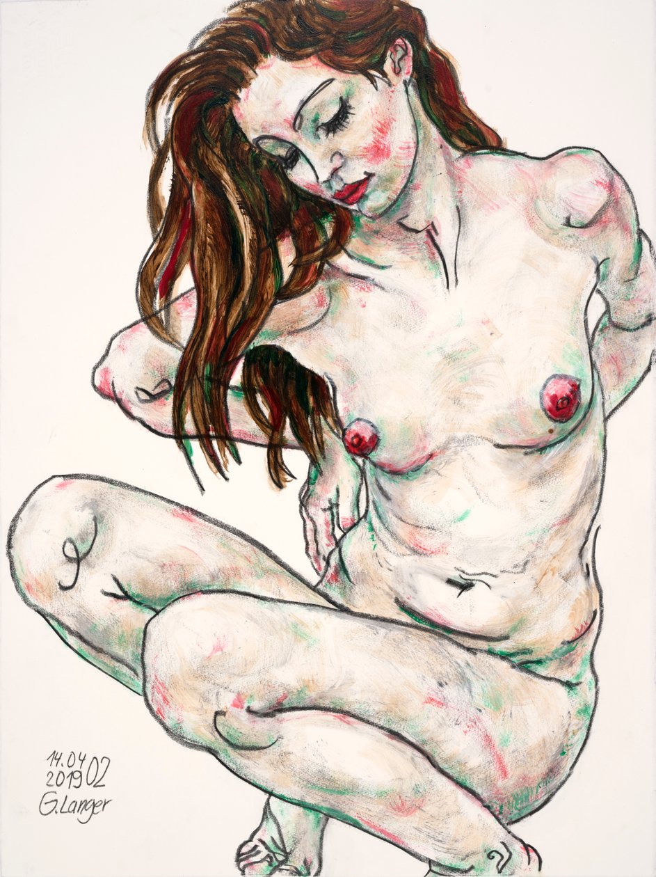 Female Nude, Feelings by Gunter Langer
