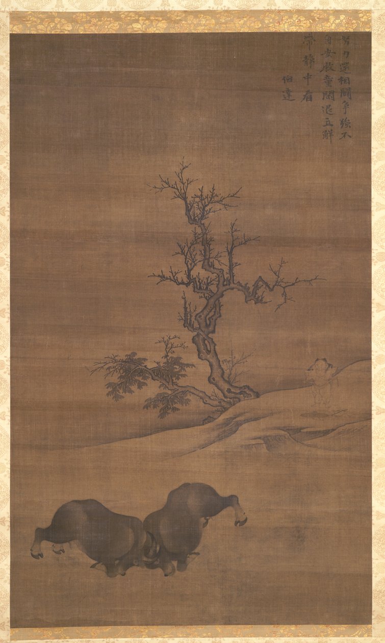 Herdboys and Buffalo in Landscapes, 1200s by Guo Min