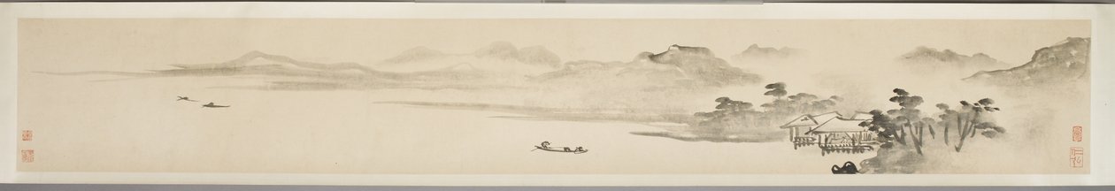 Landscape with Fisherman and Poem by Guo Xu Guo Xu
